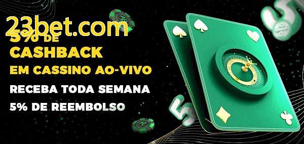 Promoções do cassino ao Vivo 23bet.com